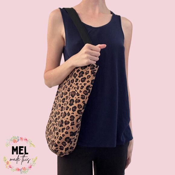 Cheetah Tote Bag - Light Pink Satin Lining - Picture 2 of 3